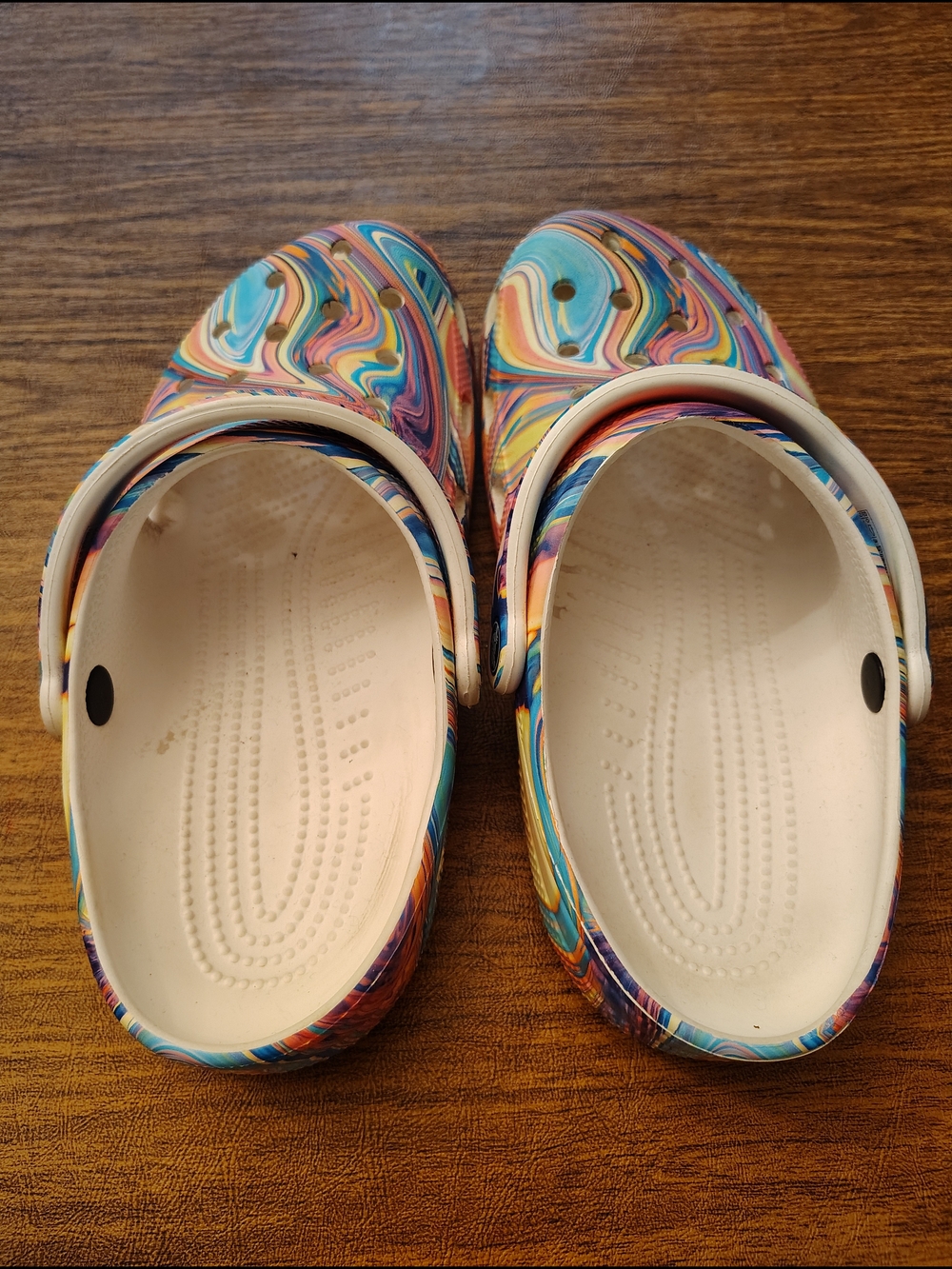 Women's Multicolor Swirl Clogs - Picture 2 of 4